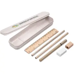 Okiyo Kinben Sustainable Stationery Set Open Lid